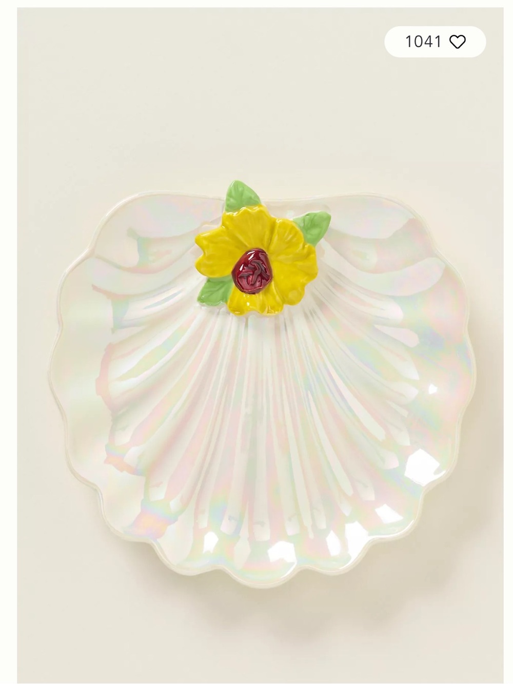 BNIB Anthropologie oyster dish